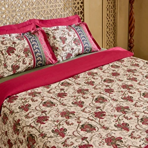 Karaca Home Mırabel Çift Kişilik Nevresım Takımı Bordo görseli 3