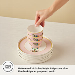 Karaca Stream Bone Floric 28 Parça 6 Kişilik Kahvaltı Seti görseli 6