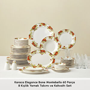 Karaca Elegance Bone Montebello 60 Parça 8 Kişilik Yemek Takımı