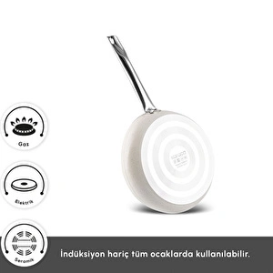 Karaca Biogranit White Stone 7 Parça Tencere Seti görseli 3