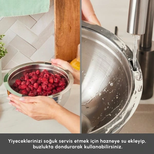 Karaca Mutfaksever Ice Hot Bowl Çelik Servis Kasesi 20 cm görseli 4