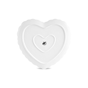 Karaca Pink Love Çukur Tabak Beyaz 20 cm görseli 4