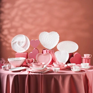 Karaca Pink Love Çerezlik Beyaz 11 cm