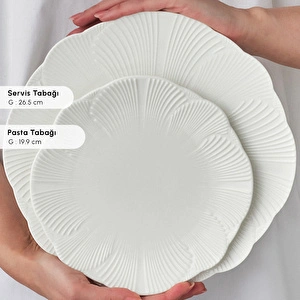 Karaca Stream Bone Floral White 53 Parça 12 Kişilik Yemek Takımı