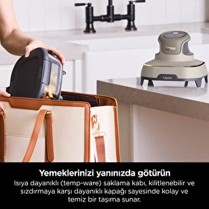 Ninja Crispi 4 in 1 Taşınabilir Cam Hazneli Pişirme Sistemi - Stone görseli 5