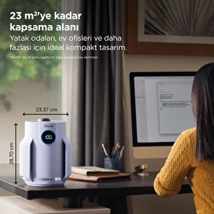 Shark NeverChange5 Compact Pro Hava Temizleyici - Mor görseli 6