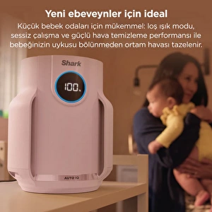 Shark NeverChange5 Compact Pro Hava Temizleyici - Pembe görseli 10