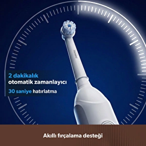 Homend Brushboss 4701H 4 Modlu 21 Gün Kullanım Süreli Akıllı Zamanlayıcılı Şarjlı Diş Fırçası Beyaz görseli 6