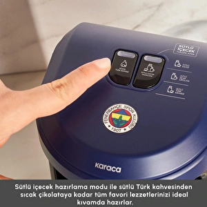 Karaca x Fenerbahçe Lisanslı Hatır Hüps Marş Söyleyen Sütlü 5 Fincan Kapasiteli Türk Kahve Makinesi görseli 7