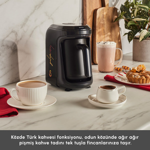 Karaca x Galatasaray Lisanslı Hatır Hüps Marş Söyleyen Sütlü Türk Kahve Makinesi görseli 8