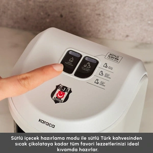 Karaca x Beşiktaş Lisanslı Hatır Hüps Marş Söyleyen 5 Fincan Kapasiteli Sütlü Türk Kahve Makinesi görseli 7