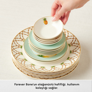 Karaca Forever Bone Pinello 26 Parça 6 Kişilik Kahvaltı Takımı görseli 6