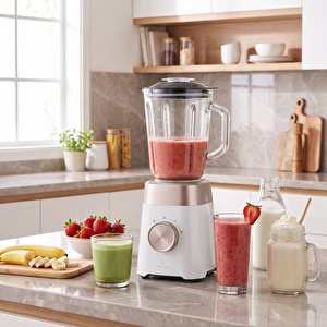 Emsan Multiblend Smoothie Blender Cream 1000W