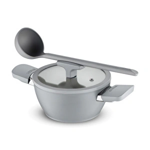 Emsan Swiss Cyrstal RS Derin Tencere Gri 20 cm görseli 7