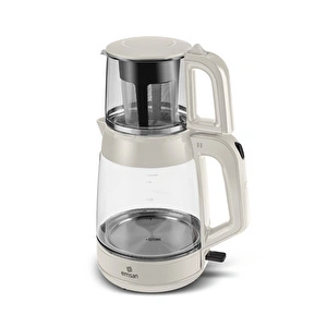 Emsan Glass Tea XL 2 in 1 Cam Çay Makinesi ve Kettle Starlight