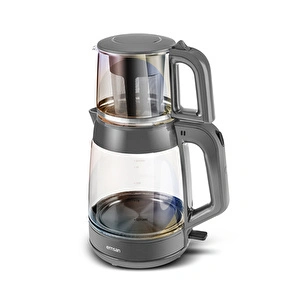 Emsan Glass Tea XL 2 in 1 Cam Çay Makinesi ve Kettle Opal görseli 2
