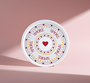 Karaca Amore Kalp Figürlü Tepsi 36 cm