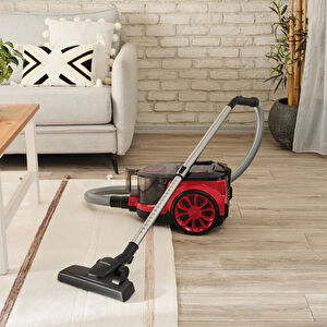 Homend Dustroyer 1255H Yatay Süpürge Kırmızı Siyah