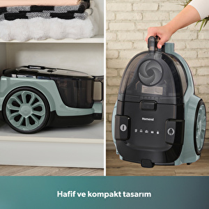 Homend Dustroyer 1255H Yatay Süpürge Su Yeşili görseli 6