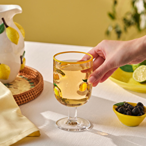 Karaca Lemon Kadeh 390 ml Sarı