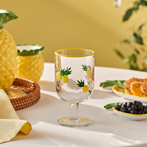 Karaca Pineapple Kadeh 390 ml Sarı görseli 4