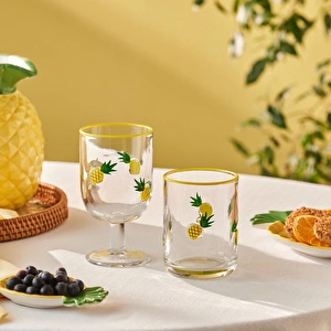 Karaca Pineapple Kadeh 390 ml Sarı görseli 8