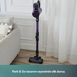 Homend Dustrider 1266H Dikey Süpürge Mor görseli 4