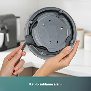 Homend Infinity XL 1764H Cam Çay Makinesi Antrasit Siyah görseli 8