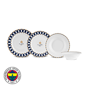 Karaca x Fenerbahçe Lisanslı Forever Bone 24 Parça 6 Kişilik Yemek Takımı