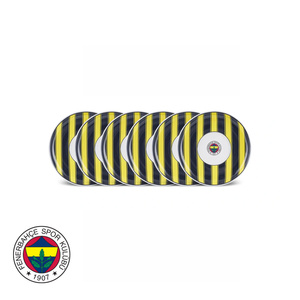 Karaca x Fenerbahçe Lisanslı 6 Parça Porselen Çay Tabağı Seti
