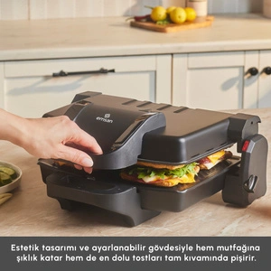 Emsan Future Essential Tost Makinesi Matte Black 1800 W görseli 6