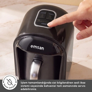 Emsan Kumda 5 Fincan Kapasiteli Türk Kahve Makinesi Black görseli 7