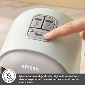 Emsan Kumda 5 Fincan Kapasiteli Türk Kahve Makinesi Tiffany Blue görseli 7