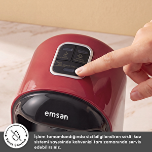 Emsan Kumda 5 Fincan Kapasiteli Türk Kahve Makinesi Cherry Red görseli 7