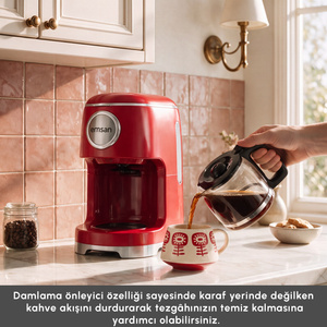 Emsan Retro Filtre Kahve Makinesi Ruby görseli 9