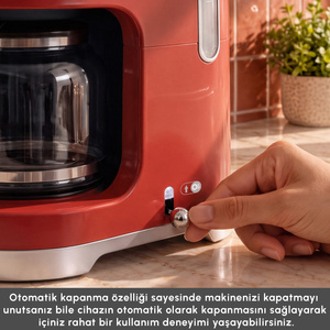 Emsan Retro Filtre Kahve Makinesi Ruby görseli 10