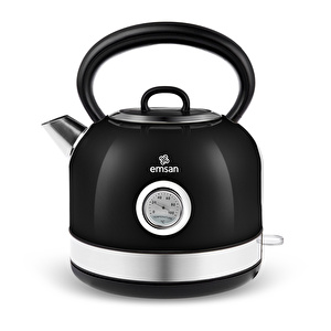 Emsan Retro Su Isıtıcısı 2202 Black 1,7L 2200W