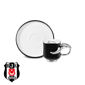 Karaca x Beşiktaş Lisanslı 2 Kişilik Kahve Fincan Takımı 90 ml