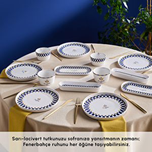 Karaca x Fenerbahçe Lisanslı Forever Bone 14 Parça 6 Kişilik Kahvaltı Takımı görseli 4