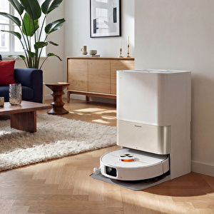 Homend Alex 50 Pro Ulticlean AI Destekli Akıllı Robot Süpürge 28000 Pa Emiş Güçlü Beyaz