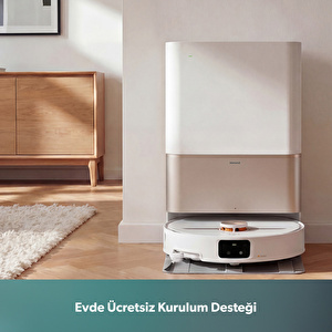 Homend Alex 50 Pro Ulticlean AI Destekli Akıllı Robot Süpürge 28000 Pa Emiş Güçlü Beyaz