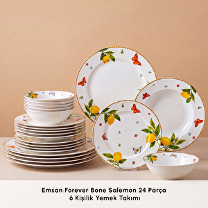 Emsan Forever Bone Solemon 24 Parça 6 Kişilik Yemek Takımı