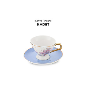Emsan Arsel 6 Kişilik New Bone Kahve Fincan Takımı 80 ml görseli 7