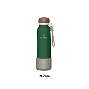 Emsan Thermos Bottle Çelik Sızdırmaz Termos 750 ml Yeşil görseli 5