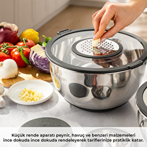 Emsan Cemre 8 Parça Rendeli Karıştırma ve Saklama Kabı görseli 4