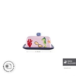 Karaca Atlantis Tereyağlık 18 cm görseli 2