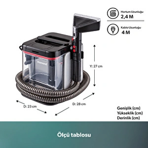 Homend Stain-X 1257H 2 in 1 Halı ve Buharlı Temizleme Makinesi görseli 2