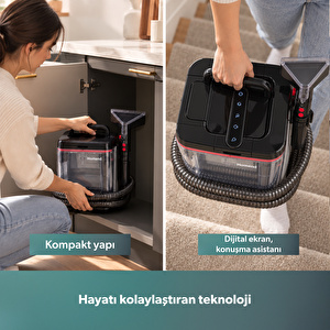 Homend Stain-X 1257H 2 in 1 Halı ve Buharlı Temizleme Makinesi görseli 4