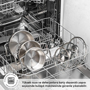 Emsan Demre 6 Parça Çelik Sahan Set görseli 7