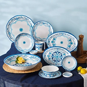Karaca Blue Harmony Melamin Çerezlik 8 cm görseli 5